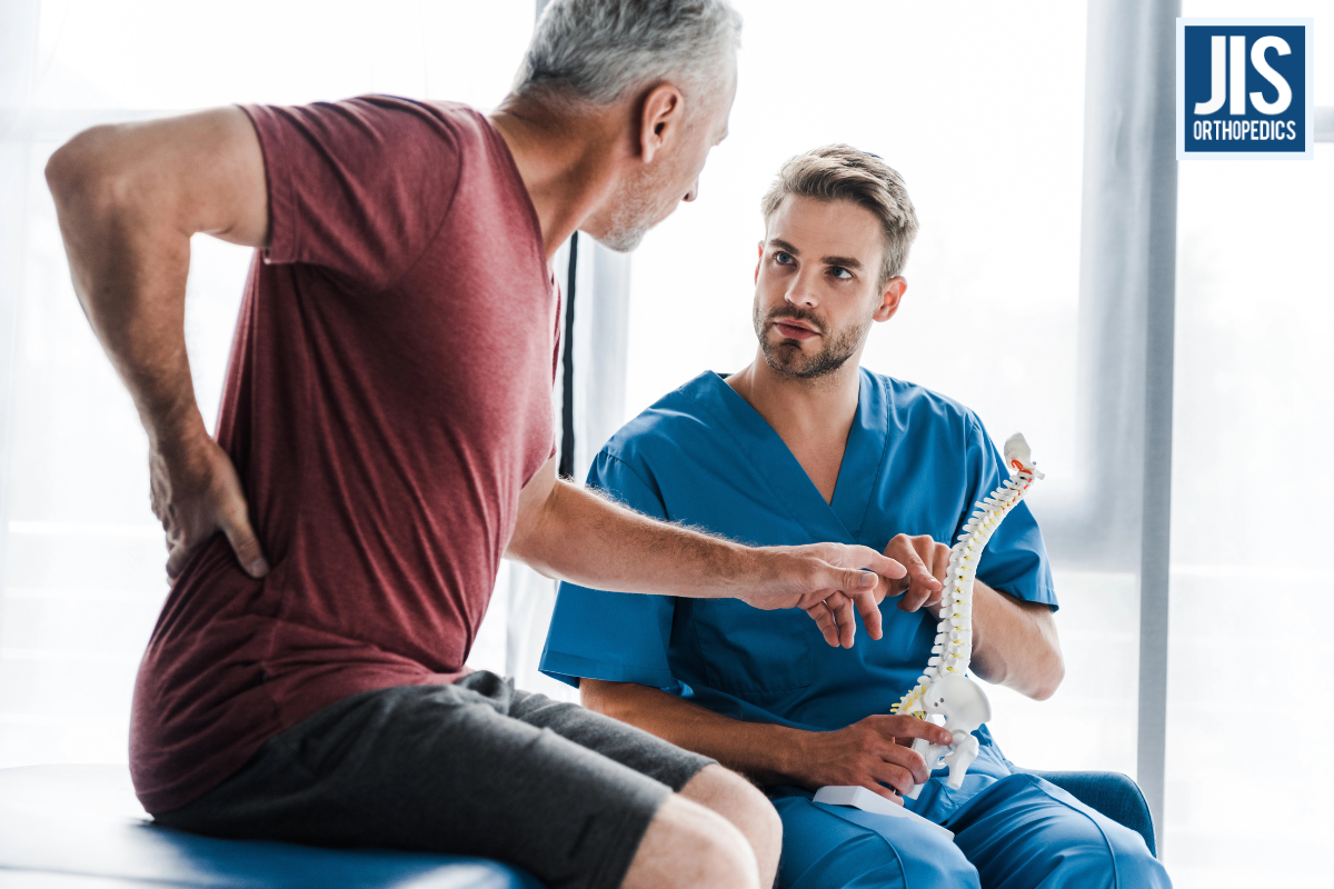 A patient with a spinal cord injury at a doctor consultation in Ohio.